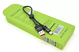 Кабель USB iKaku Xundian 20w 5a 0.25m USB Lighting cable black - миниатюра 3