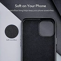 Чехол ESR Metro Premium Leather для Apple iPhone 12 Pro Max Black (3C01201410201) - миниатюра 3
