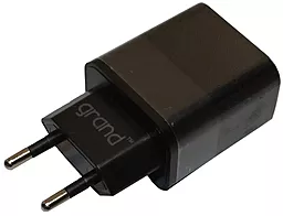 Сетевое зарядное устройство Grand D20QP-1 PD20W/QC3.0 18W USB-A-C + USB-C - Lightning Cable Black - миниатюра 2