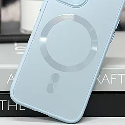 Чехол Epik TPU+Glass Sapphire Midnight with MagSafe для Apple iPhone 12 Blue - миниатюра 2