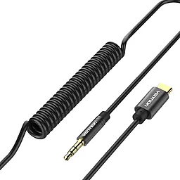 Аудио кабель Vention Aux mini Jack 3.5 mm - USB Type-C M/M Cable 1 м black (BGABF) - миниатюра 3