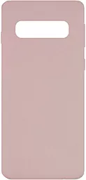 Чехол Epik Silicone Cover Full without Logo (A) Samsung G973 Galaxy S10 Pink Sand