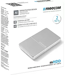 Внешний жесткий диск Freecom Mobile Drive Metal 2TB USB2.0 Silver (56368-833) - миниатюра 4