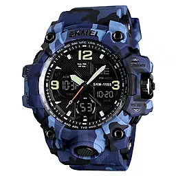 Мужские часы SKMEI 1155BCMBU Blue Camo