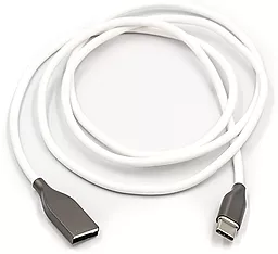 USB Кабель PowerPlant USB - Type-C 1M White