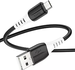 Кабель USB Hoco X82 Silicone micro USB Cable Black - миниатюра 2