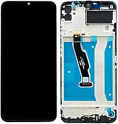 Дисплей Huawei Y6p, Honor 9A (MOA-LX9N, MED-LX9, MED-LX9N) с тачскрином и рамкой, оригинал, Black