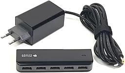 Сетевое зарядное устройство PowerPlant UB-860 2.4a 5xUSB-A ports home charger black (SC230051)
