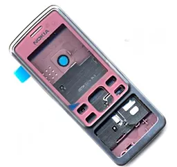 Корпус для Nokia 6300 Silver/Pink