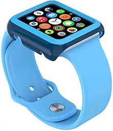 Чехол для умных часов CandyShell Fit Case for Apple Watch 38mm Blue (SPK-A4145) - миниатюра 2