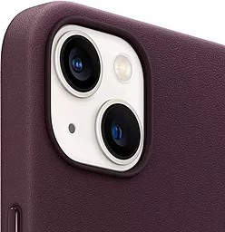 Чехол Apple Leather Case with MagSafe for iPhone 13 Dark Cherry - миниатюра 4