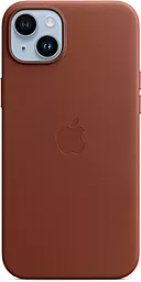 Чохол Apple Leather Case with MagSafe for iPhone 14 Plus Umber