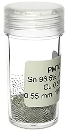 BGA шарики MECHANIC PMTC 0.55 мм 10000шт безсвинцеві в пластиковій ємності