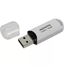 Флешка ADATA 16GB C906 WHITE USB 2.0 (AC906-16G-RWH) - миниатюра 3