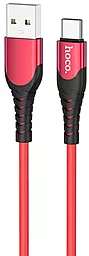 Кабель USB Hoco U80 Cool Silicone USB Type-C  Red