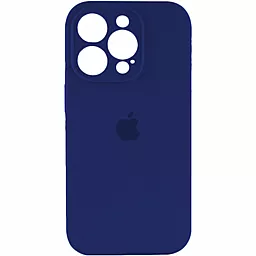 Чехол Silicone Case Full Camera для Apple iPhone 14 Pro Max  Navy Blue