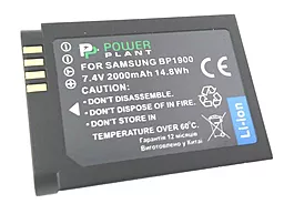Акумулятор для фотоапарата Samsung ED-BP1900 (2000 mAh) DV00DV1402 PowerPlant