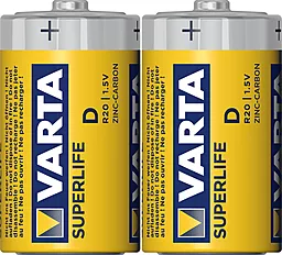 Батарейки Varta D / R20 SUPERLIFE 2шт 1.5 V