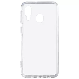 Чохол Silicone Case WS для Samsung Galaxy A20, A30, M10s (A205, A305, M107) Transparent