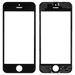 Корпусне скло дисплея Apple iPhone 5C (з OCA плівкою) with frame Black