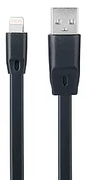 USB Кабель Optima Flat Speed Lightning Black  (C-015)