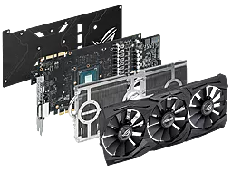 Видеокарта Asus GeForce GTX1080 ROG STRIX GAMING (90YV09M2-M0NA00) - миниатюра 4