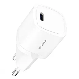 Мережевий зарядний пристрій з швидкою зарядкою Proove Silicone Power 20w PD USB-C white (WCSP20010002)