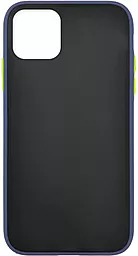 Чехол 1TOUCH Gingle Slim Matte Apple iPhone 11 Pro Max Blue/Yellow