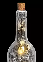 Гирлянда Luca Lighting Бутылка серебристая 28х7см (371897) - миниатюра 2
