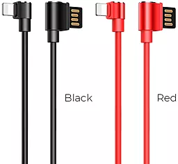 Кабель USB Hoco U37 Long Roam Charging Lightning Cable  Black - миниатюра 4