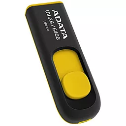 Флешка ADATA 64GB UV128 Black-Yellow USB 3.0 (AUV128-64G-RBY) - миниатюра 2
