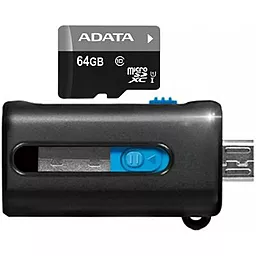 Карта памяти ADATA microSDXC 64GB Premier Class 10 UHS-I U1 (AUSDX64GUICL10-ROTGMBK) - миниатюра 2