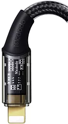 Кабель USB McDodo Amber Transparent CA-2080 12W 3A 1.2M Lightning Cable Black - миниатюра 3