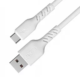Кабель USB SkyDolphin S07T TPE High Elastic Line USB Type-C Cable White - миниатюра 2