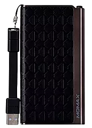 Повербанк Momax iPower Elite External Battery Pack 5000mAh Emboss Black (IP51BD) - миниатюра 2