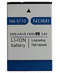 Аккумулятор Nomi NB-5710 (2300 mAh) 12 мес. гарантии