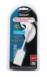 Видео переходник (адаптер) Viewcon Mini DisplayPort - HDMI White (VDP02) - миниатюра 2