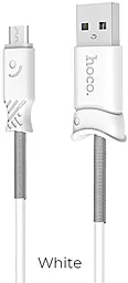 USB Кабель Hoco X24 Pisces Charged micro USB Cable White