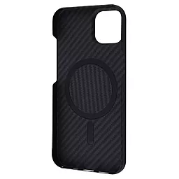 Чехол Wave Premium Carbon Slim with MagSafe для Apple iPhone 13 Black - миниатюра 2
