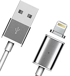 Кабель USB NICHOSI Magnetic Clip-On Lightning USB  Black - миниатюра 2