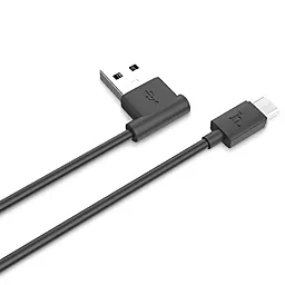 USB Кабель Hoco UPM10 L-Shape micro USB Cable Black