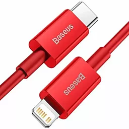 Кабель USB PD Baseus Superior 20W 2M USB Type-C - Lightning Cable Red (CATLYS-C09) - миниатюра 3