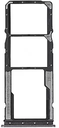 Держатель (лоток) Сим карты Xiaomi Redmi 10C и карты памяти Dual SIM Original  Graphite Gray