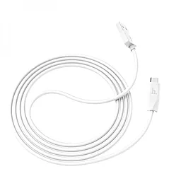 Кабель USB Hoco X1 Rapid 12w 2.4a micro USB cable white - миниатюра 3
