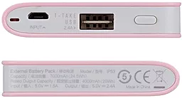 Повербанк Momax iPower Minimal External Battery IP53P 7000mAh Pink - мініатюра 7