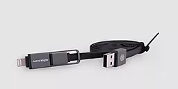 Кабель USB Nillkin Plus Lightning & Micro 1.2M Black - миниатюра 3