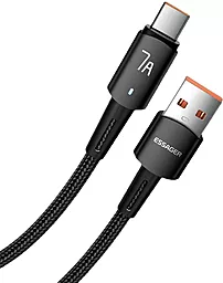 Кабель USB Essager Sunset 100w 7a 0.5m USB Type-C cable black (EXC7A-CGB01-P) - миниатюра 2