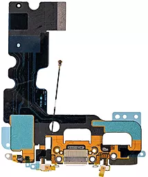 Нижний шлейф Apple iPhone 7 с разъемом зарядки, наушников и микрофоном Original Silver - миниатюра 2