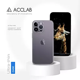 Чехол ACCLAB TPU для Apple iPhone 14 Pro Max Transparent - миниатюра 3