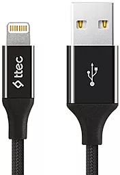 Кабель USB Ttec 2DK19S 12W 2.4A 2M Lightning Cable Black